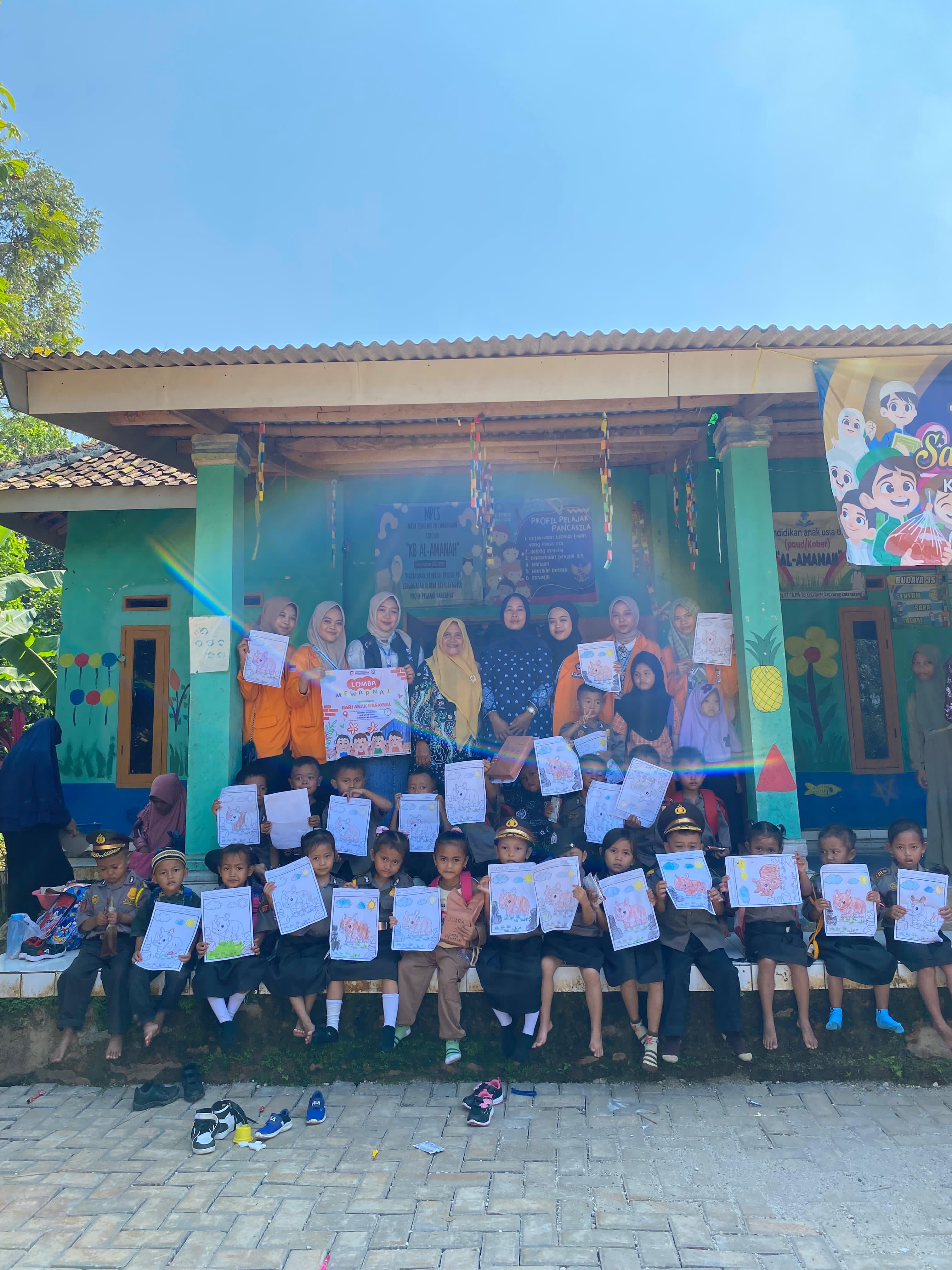 Paud Al-Amanah dan KKM 08 UPG: Lomba Mewarnai 